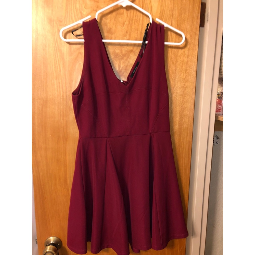 Forever 21 skater dress, burgundy